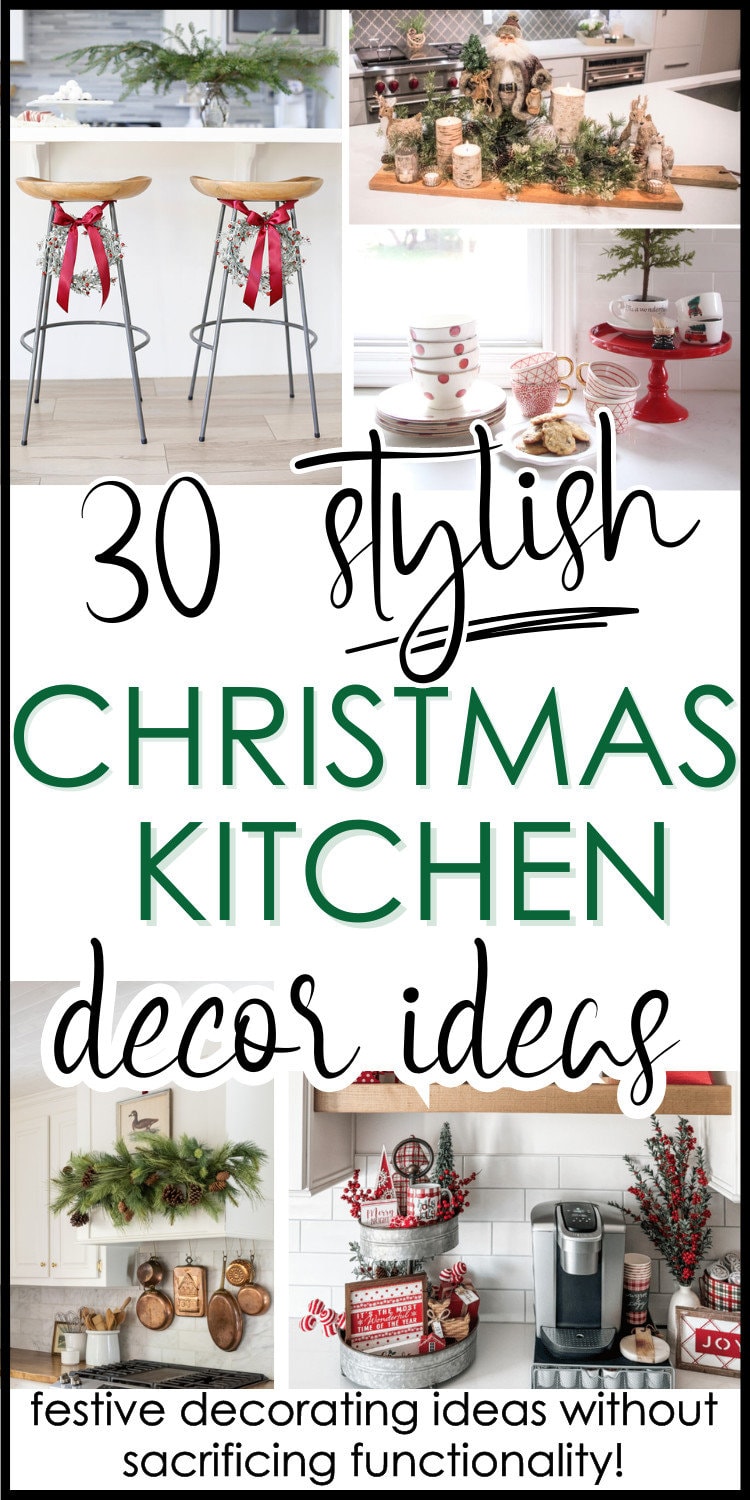 pin for christmas kitchen decor ideas collage