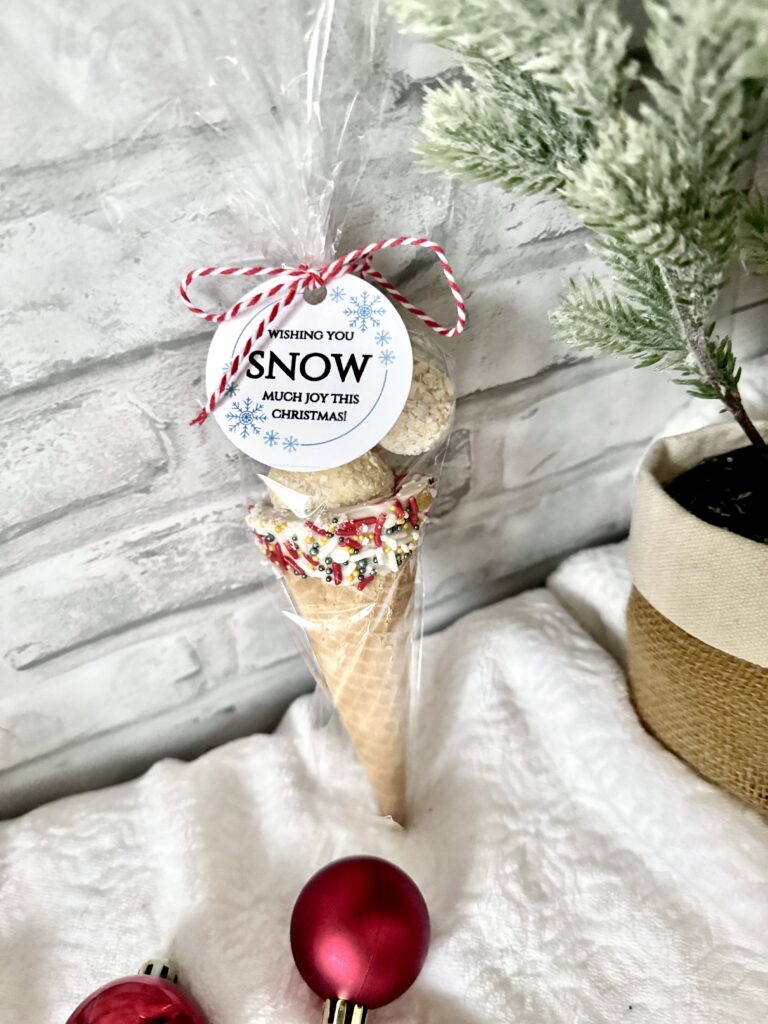 snowcone with no wrapper, but with almond bark