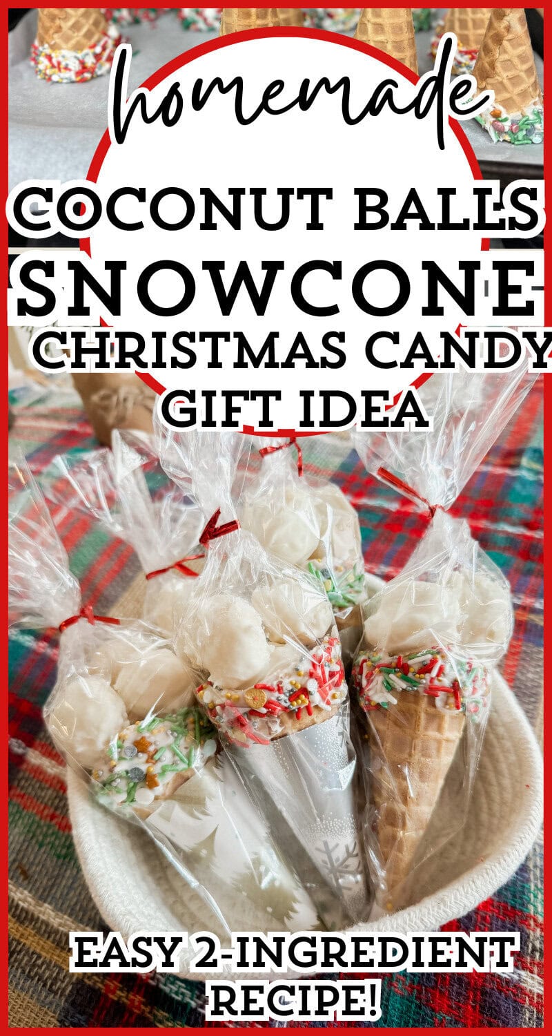 coconut snowball recipe for christmas candy gift snowcone