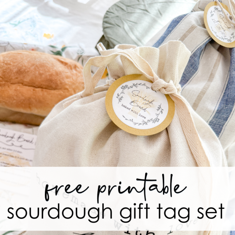 feature image free printable gift tag set for sourdough