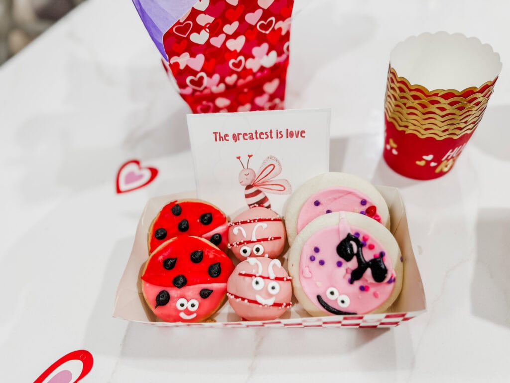 treat snack tray with lovebug treats