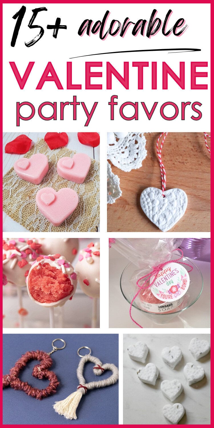 Valentine party favors DIY collage