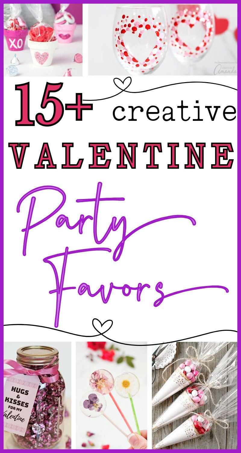 creative valentine party favors collage