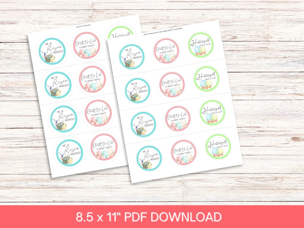 easter he is risen indeed cupcake toppers for christian easter dessert