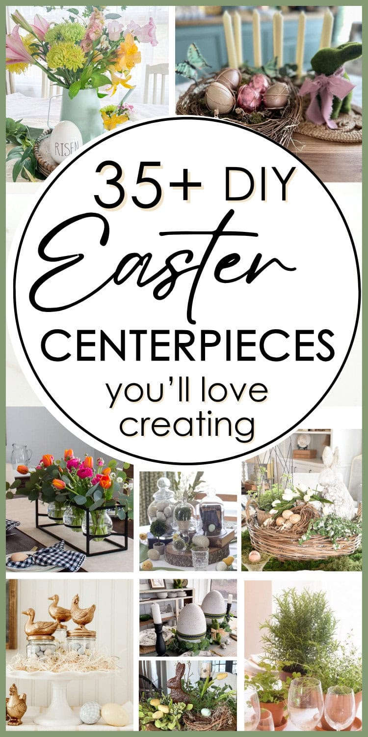 Colorful Easter centerpiece with fresh flowers and decorative eggs for spring decor.