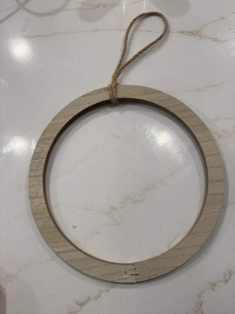 wood wreath form for easter wreath