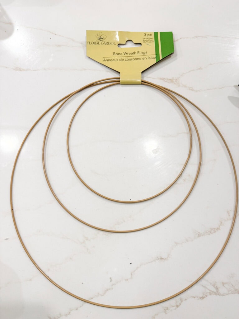 metal hoop wreath form