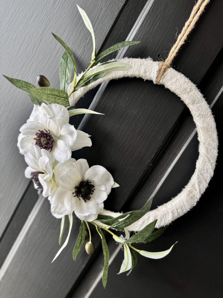 neutral easter diy wreath