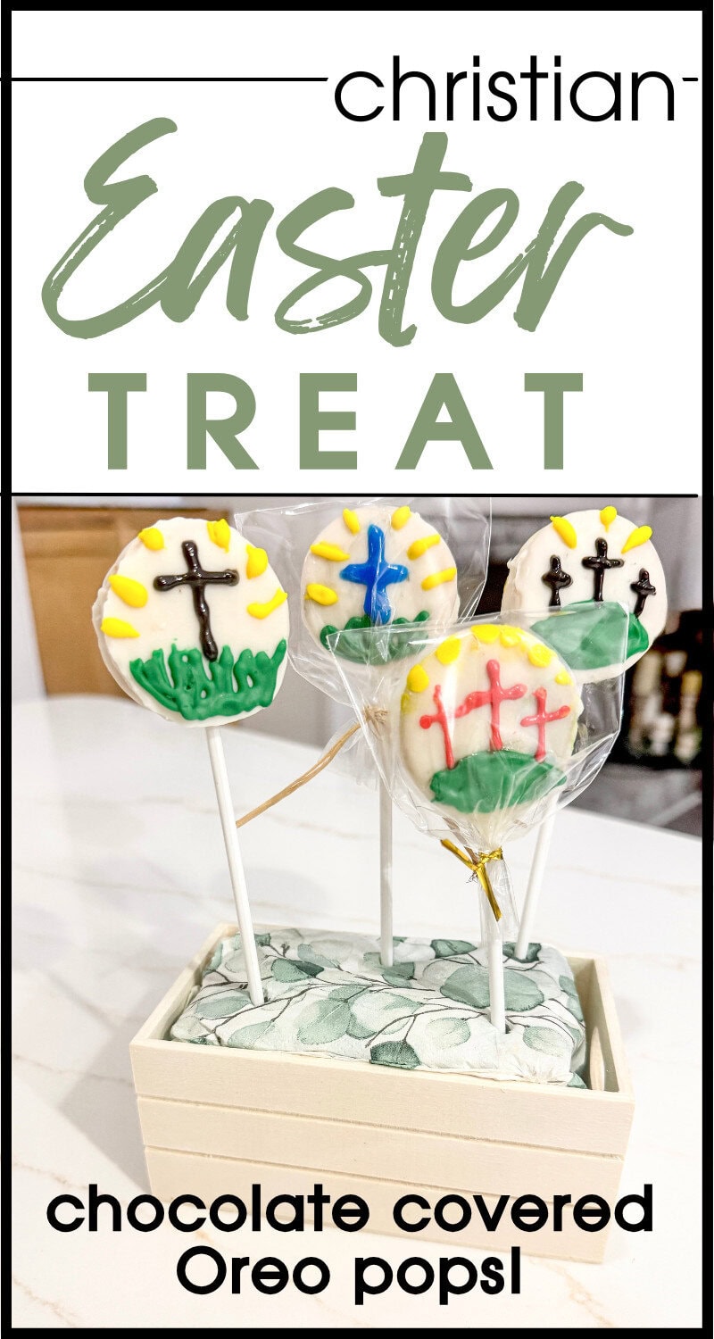 christian easter treats oreo pops with crosses