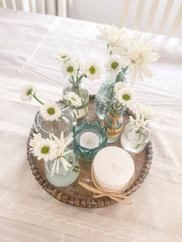 low profile neutral coastal centerpiece