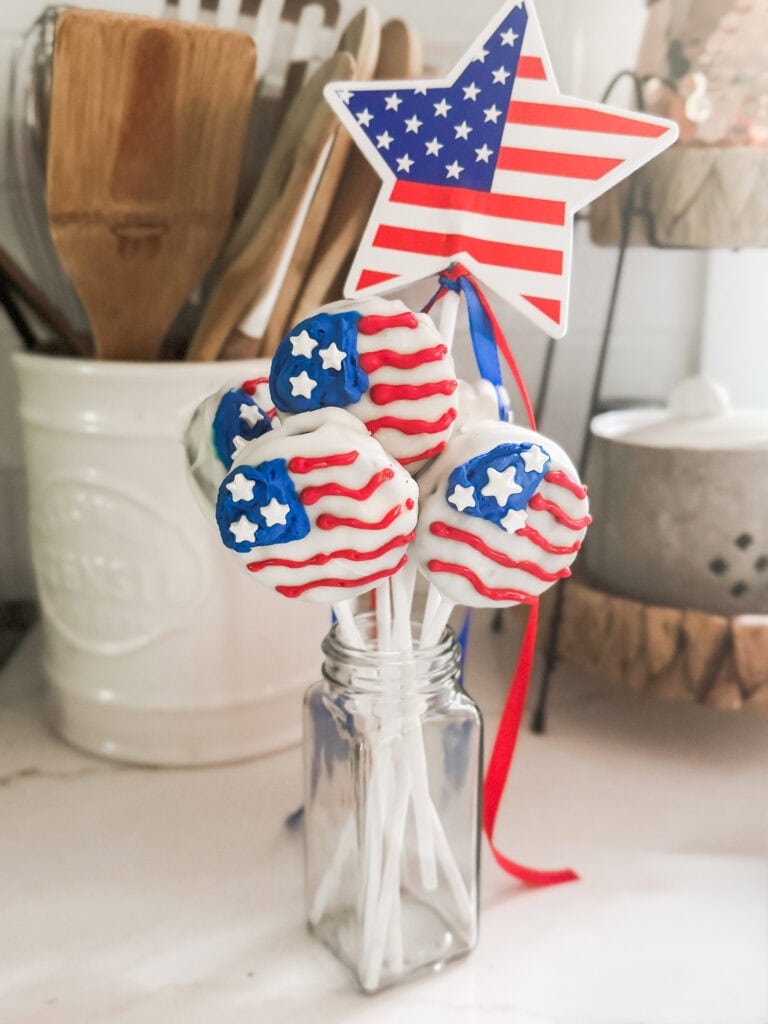 oreo flag pops on counter