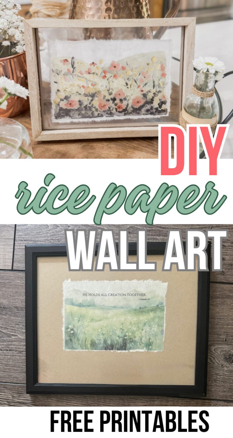 Using Rice Paper For Watercolor DIY Watercolor Printable Wall Art with Rice Paper