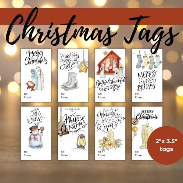 Image for Free Printable Christmas Gift Tags