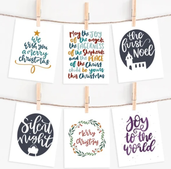 We wish you a Merry Christmas holiday greeting card with festive calligraphy and gold star, perfect for holiday cheer and Christmas decor.