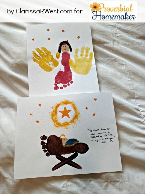 Colorful children's artwork featuring handprint angel and biblical quote, perfect for inspiring faith and creativity in kids.