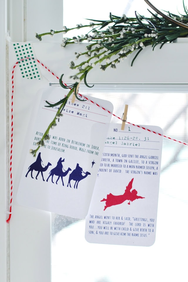 Angel gabriel nativity scripture religious Christmas decor.