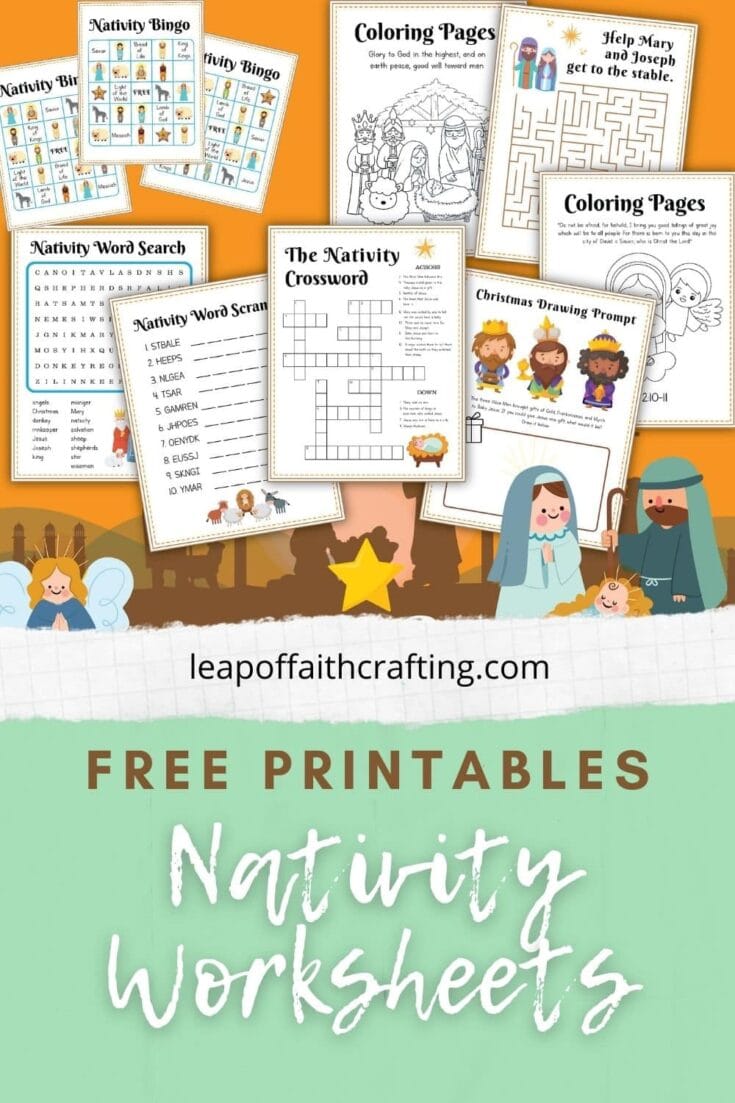 Coloring pages and activity worksheets for Nativity and Christmas, perfect for children’s holiday crafts and religious education. Includes word search, crossword, bingo, and coloring prompts from A Hundred Affections.