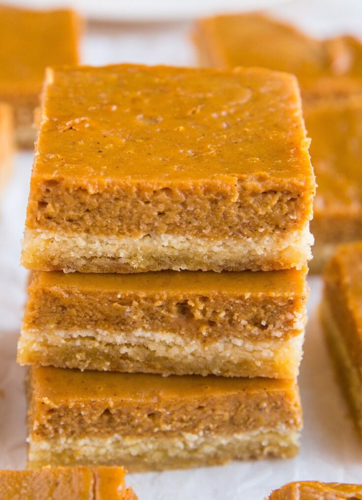Sticky caramel and shortbread layered dessert, perfect for fall or holiday gatherings, featuring rich caramel and buttery shortbread crust.
