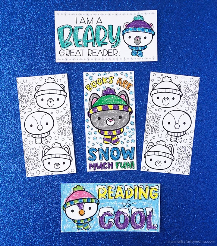 Bright snow-themed coloring sheets featuring adorable winter characters for children’s fun and educational activities.