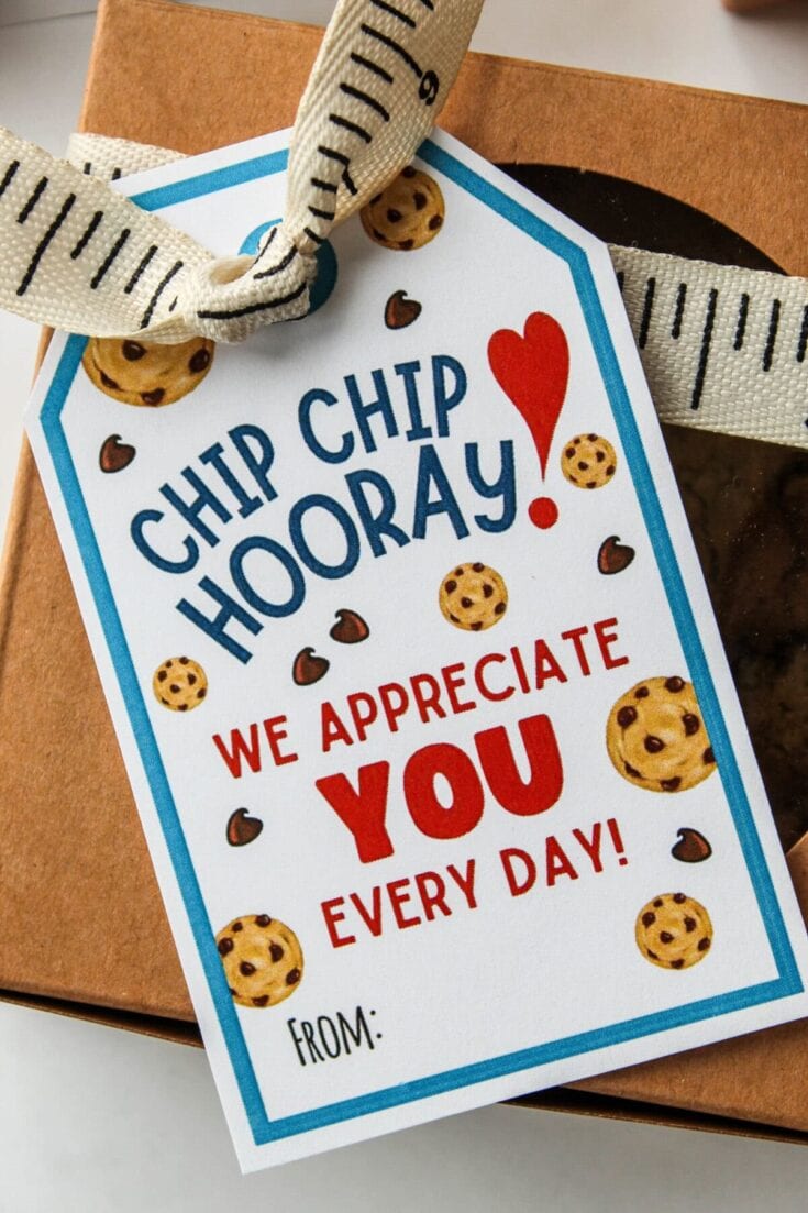 Image for Chip Chip Hooray Teacher Appreciation Free Printable Gift Tags