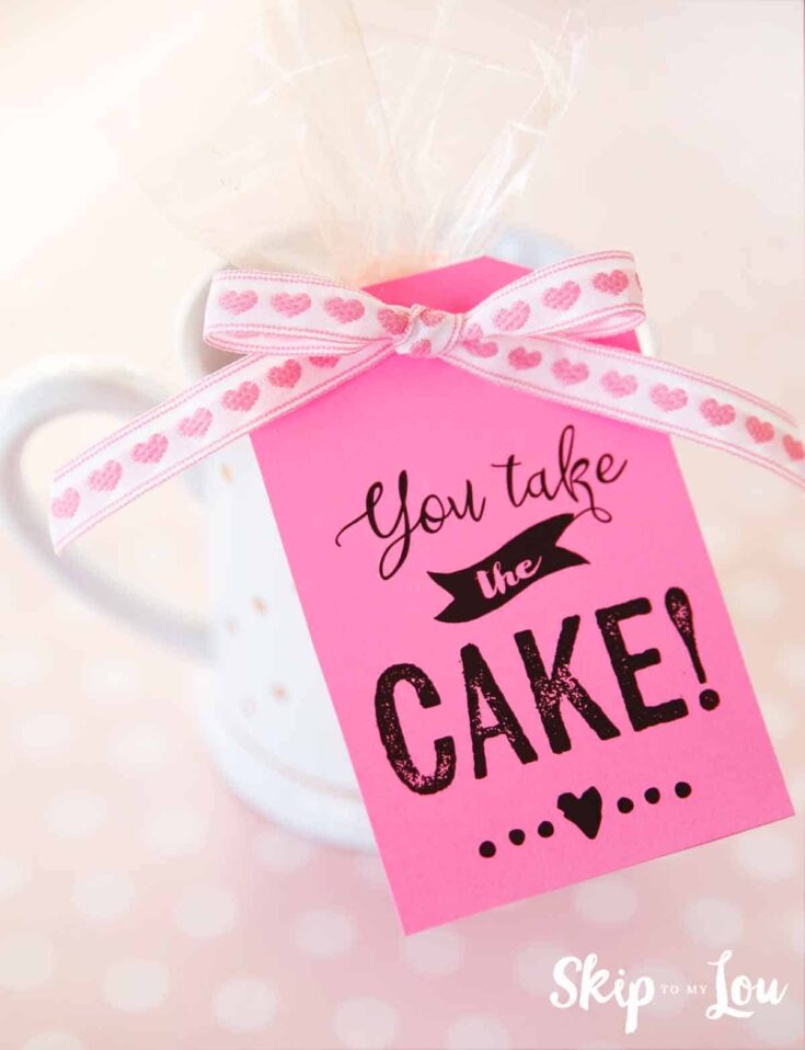 Image for Easy Chocolate Mug Cake Gift Idea with FREE Printables
