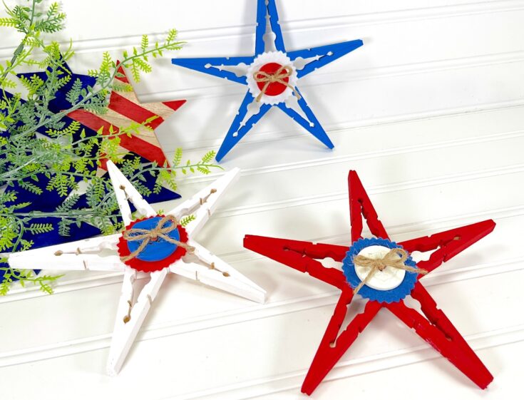 Image for Patriotic Clothespin Stars (Dollar Store DIY)
