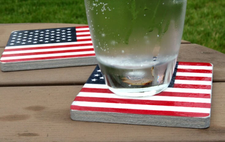 Image for American Flag Coasters