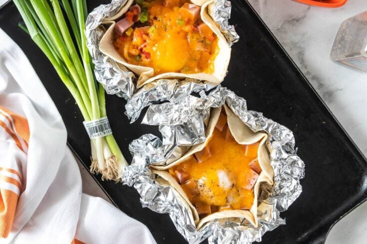 Image for Ham and Cheese Campfire Breakfast Foil Packets