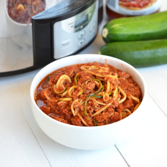 Image for Slow Cooker Turkey Bolognese & Zucchini Noodles