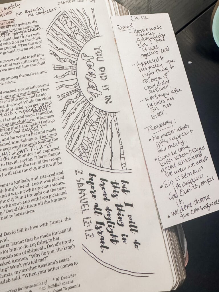 Hand-drawn inspirational quote from A Hundred Affections, featuring decorative sunburst design and heartfelt message about love and faith.