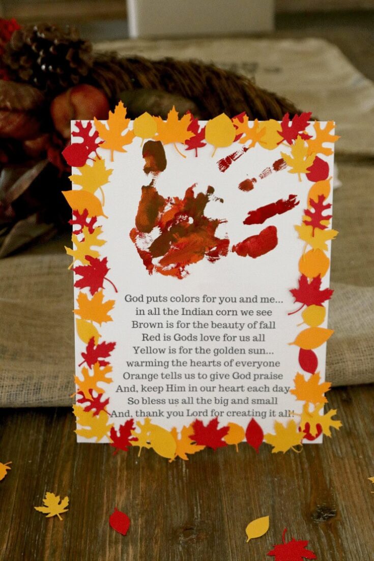 Image for Thanksgiving Handprint Craft for Kids